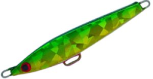 画像1: 鰆・太刀魚　楽釣　F2 　緑バック金 ピンクベリー