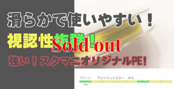 画像2: スクマニ X8-PE イエロー4m×グリーン1m 0.6-200m