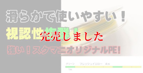 画像3: スクマニ X8-PE イエロー4m×グリーン1m 0.6-200m（10/末予定）