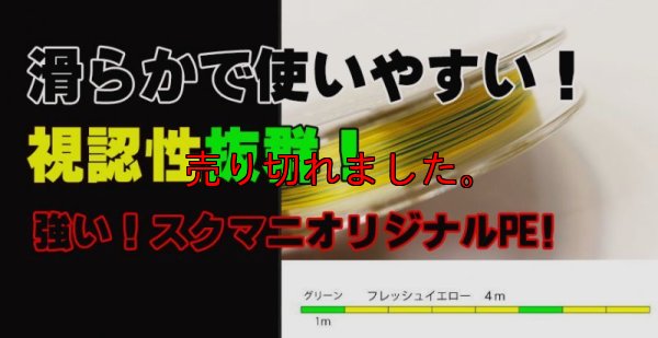 画像1: X8-PE 0.5-210m イエロー4m/グリーン1m