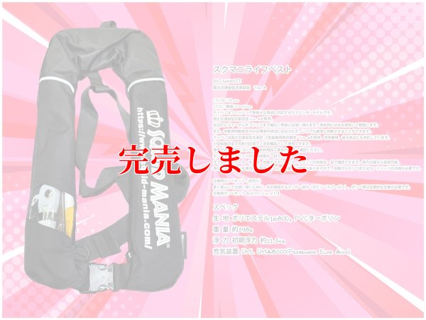 画像2: スクマニライフジャケット（黒×白）