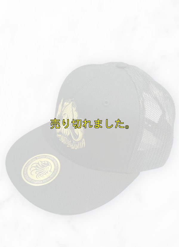 画像2: BAD SQUID 2nd  フラットCAP『横抱き』GOLD刺繍
