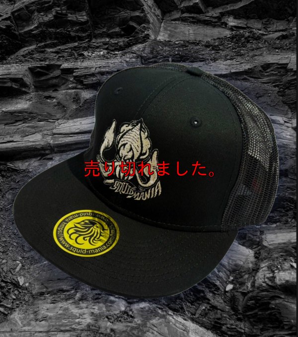 画像2: BAD SQUID 2nd  フラットCAP『横抱き』SILVER 刺繍
