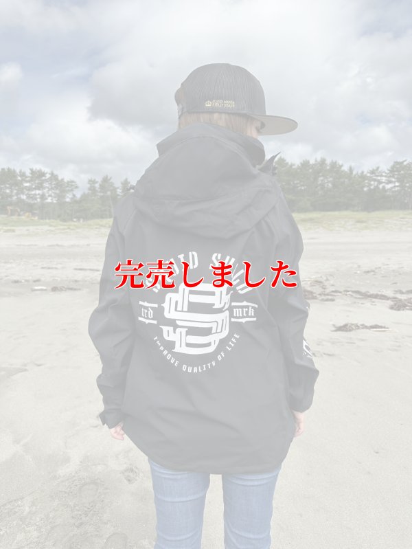 画像1: 限定 レインジャケット (BLACK×ホワイト)