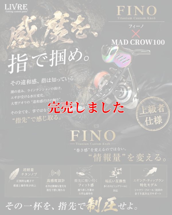 画像1: MAD CROW 100 All BLACK フィーノ（ブレイズレイボー）