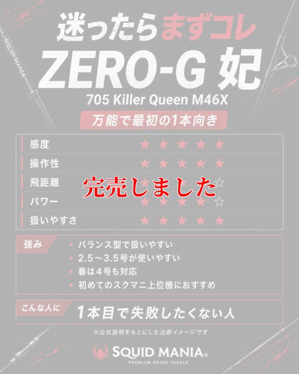 画像8: ZERO-G  妃 705 Killer Queen M46X  限定艶消しBLACK