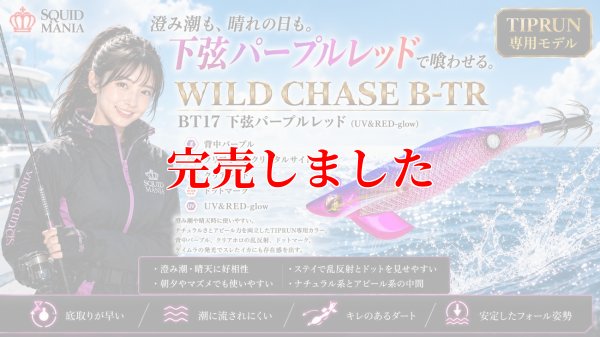 画像1: 3.5号 30ｇB-TR (BT17)下弦パープルレッド(UV＆RED-glow)
