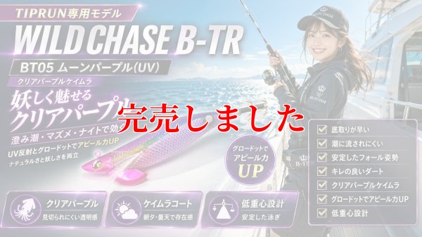 画像1: TIPRUN/B-TR 3.5号 30ｇBT05ムーンパープル(UV)