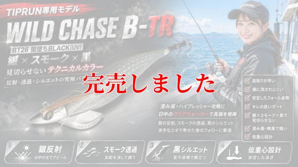 画像1: 3.5号 30ｇB-TR (BT26)闇堕ちBLACK(UV)
