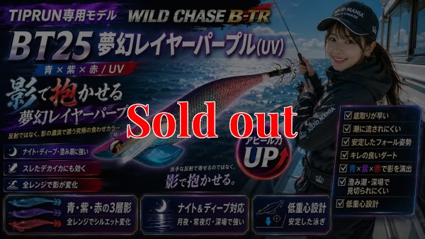 画像1: TIPRUN/B-TR 2.5号 15ｇBT25  夢幻レイヤーパープル(UV)