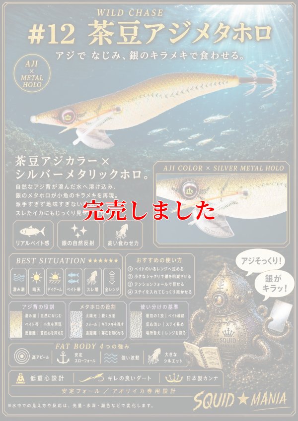 画像3: 4.0plus  (12）茶豆アジメタホロ