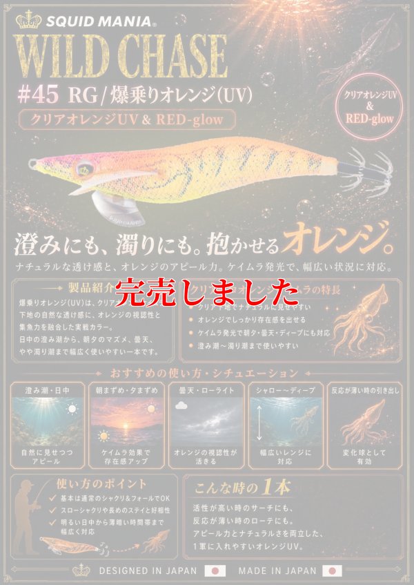 画像1: 3.5号RT（45）RG/爆乗りオレンジ (UV)