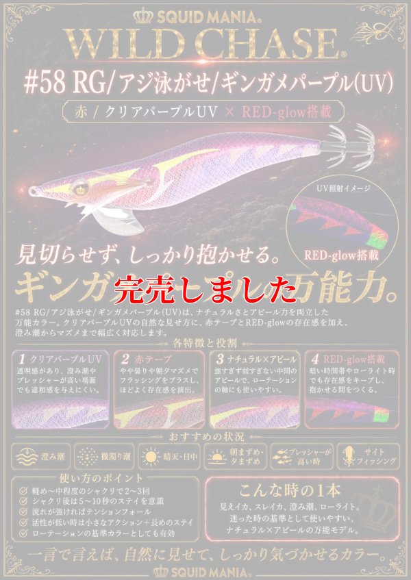 画像1: 3.5号SS  (58) RG/ギンガメパープル(UV)
