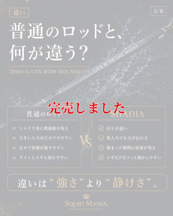 画像8: ZERO-G GVX 影 708 ZMX SHADIA ( 10月発売予定 )