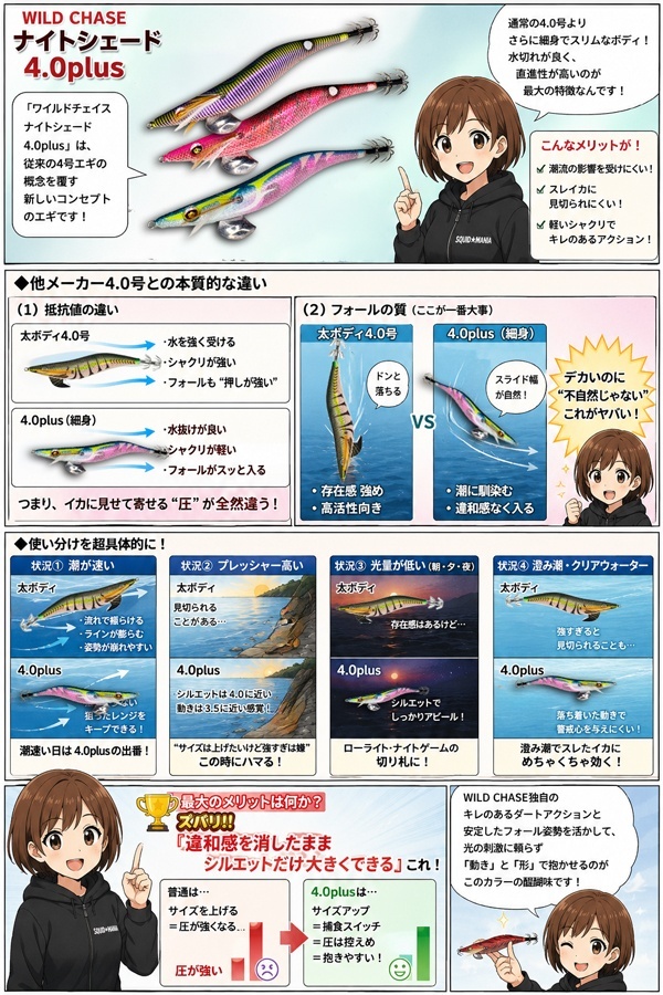 4.0plus - エギングショップ SQUID MANIA