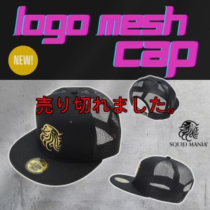 画像1: 2025 New ロゴメッシュキャップ /BLACK ブラック (1)