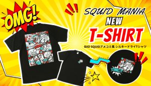 画像2: シルキーDRY TシャツBAD SQUID【アメコミ風】 (2)
