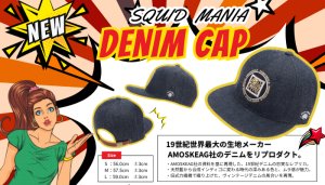 画像2: オリジナル/デニムCAP (丸枠/ロゴ・ゴールド＆シルバー) (2)