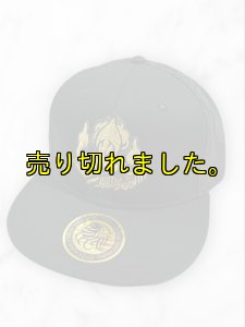 画像1: BAD SQUID 2nd  フラットCAP『横抱き』GOLD刺繍 (1)