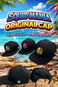 画像1: オリジナルフラットCAP/BLACK 【スクマニロゴ】 (1)