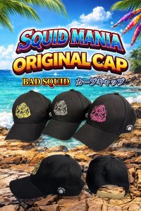 画像1: オリジナルカーブCAP/BLACK 【BADSQUID】