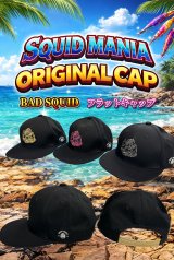 BAD SQUID フルジップ パーカー / 黒金 - エギングショップ SQUID MANIA