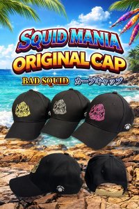 画像1: オリジナルカーブCAP/BLACK 【BADSQUID】 (1)