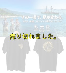 画像1: ツギハギSQUID / DRY-Tシャツ【黒×金ラメ】 (1)