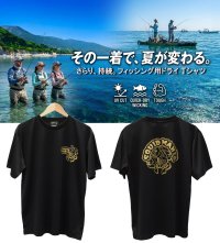 画像1: ツギハギSQUID / DRY-Tシャツ【黒×金ラメ】