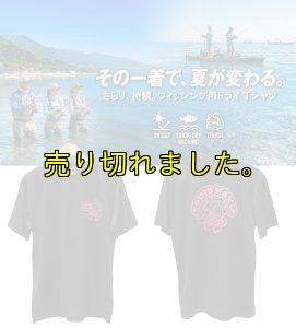 画像1: ツギハギSQUID / DRY-Tシャツ【黒×ピンクラメ】 (1)