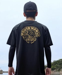 画像4: 継ぎはぎSQUID/DRY-TSQUID / DRY-Tシャツ【黒×金ラメ】 (4)