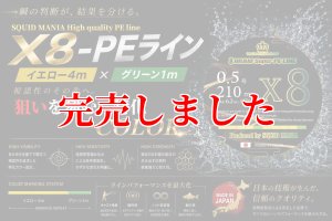 画像1: スクマニ X8-PE イエロー4m×グリーン1m 0.5-210m（11/末予定） (1)