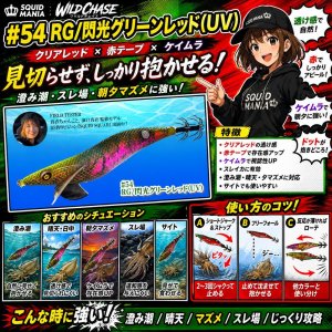 画像2: WILD CHASE 3.5号 (54) RG/閃光グリーンレッド(UV) (2)