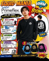 WEBショップ限定/ロングTシャツ【BAD SQUID 横抱き】 - エギング