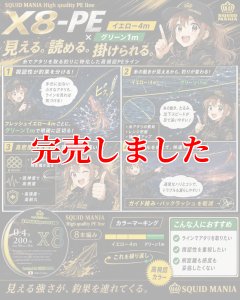 画像2: スクマニ X8-PE イエロー4m×グリーン1m 0.5-210m（11/末予定） (2)