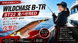画像1: TIPRUN/B-TR 3.5号 30ｇBT22鬼ハゼレッド(赤テープ＆RED-glow) (1)