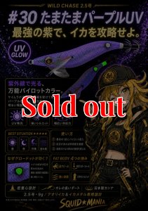 画像2: WILD CHASE 2.5号 #30 たまたまパープルUV（ glowdot ） (2)