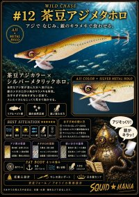 画像1: WILD CHASE 3.5号ラトル (12)茶豆アジメタホロ