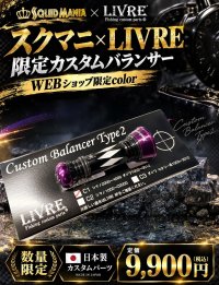 画像1: スクマニ×LIVRE限定カスタムバランサー/BLACK・パープル type-2 / C1