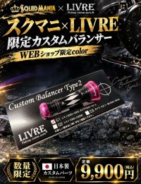 画像1: スクマニ×LIVRE限定カスタムバランサー/BLACK・PINK type-2 / C1