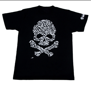 ガンクラフト　ルアースカルTシャツ/ブラック　入荷！　（15％OFF） 