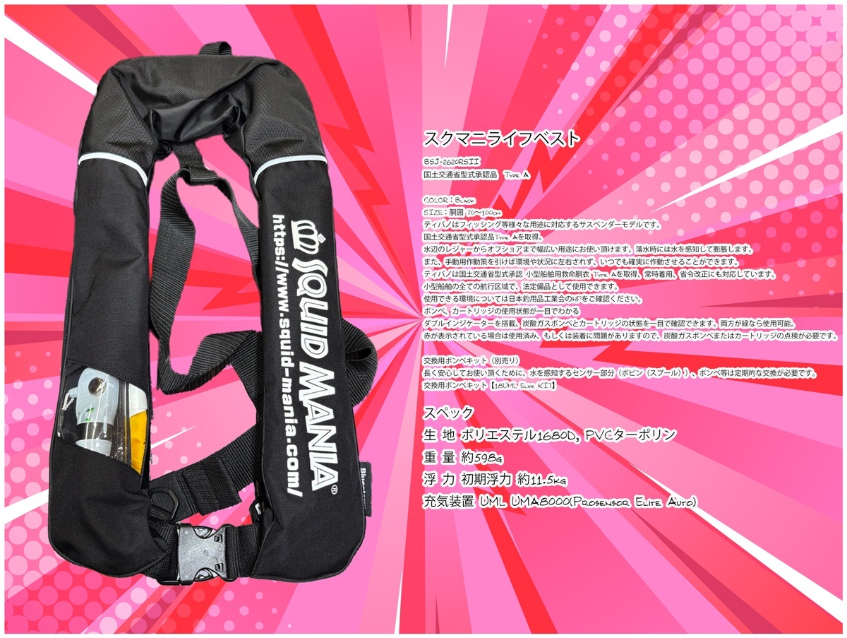 スクマニライフジャケット入荷