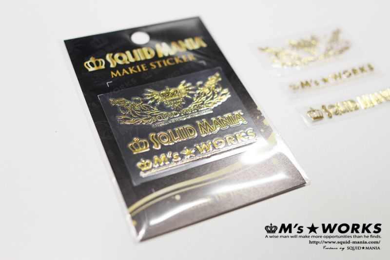 蒔絵シール 烏賊trival エギングショップ Squid Mania