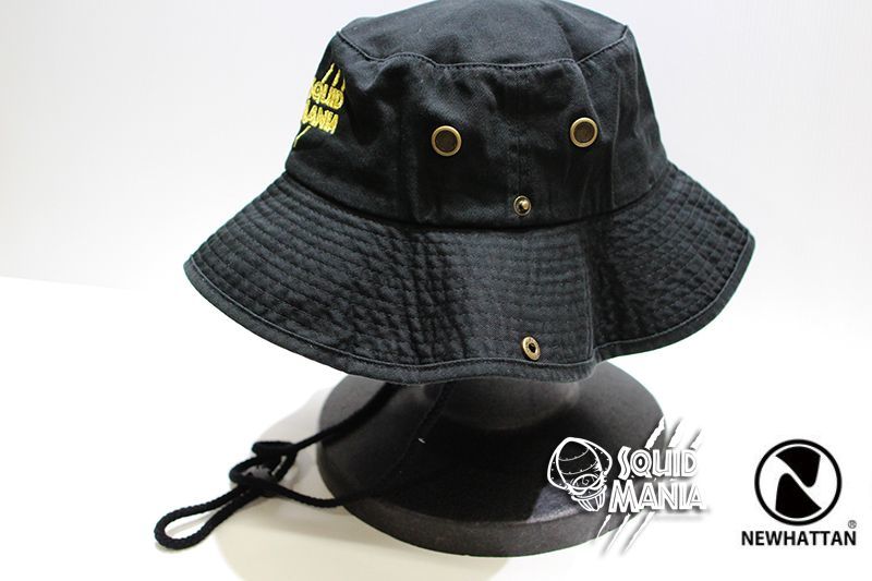 ☆美品☆スクイッドマニア　烏賊スタイル　サファリハット スクイッドマニア× 烏賊Style サファリハット ブラック 【公式通販】