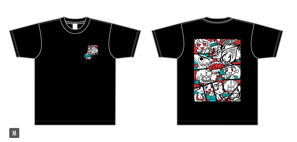 シルキーDRY TシャツBAD SQUID【アメコミ風】 - エギング