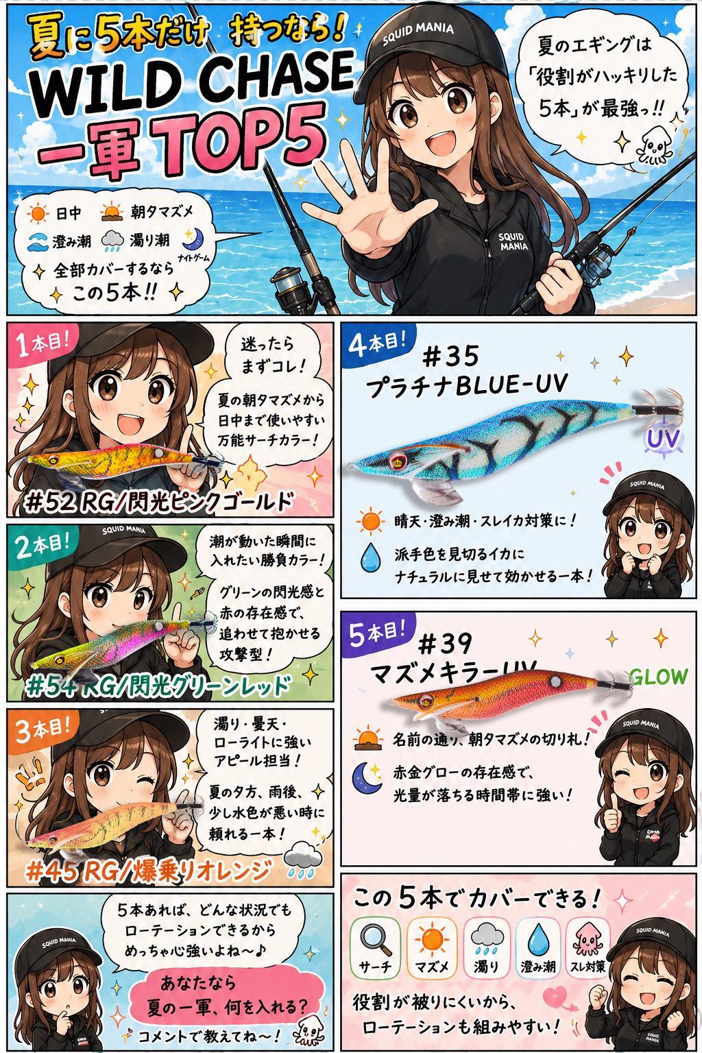 WILD CHASE 3.5号（07）セクシーシュリンプ - エギングショップ SQUID